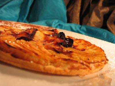 TARTE AUX POMMES MINUTE FLAMBEE